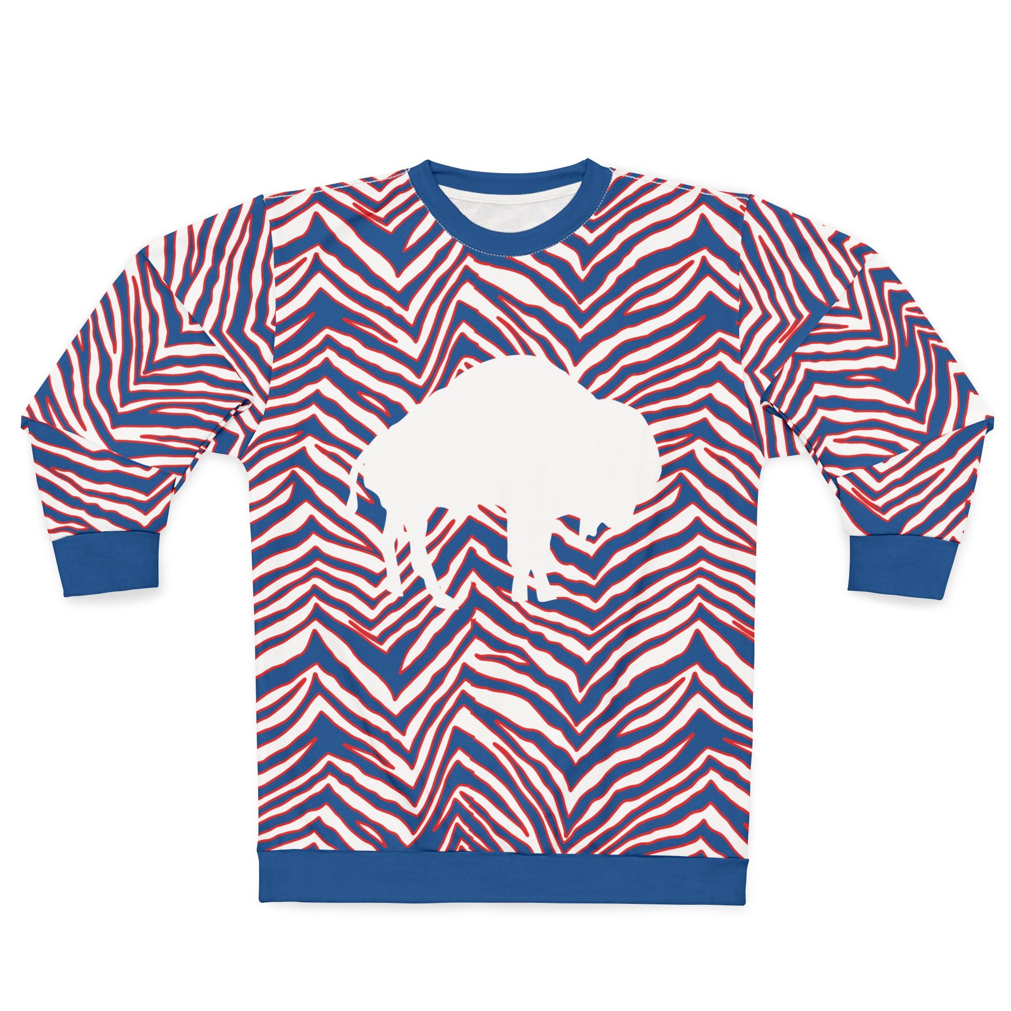 Buffalo Stripes Crew Sweatshirt