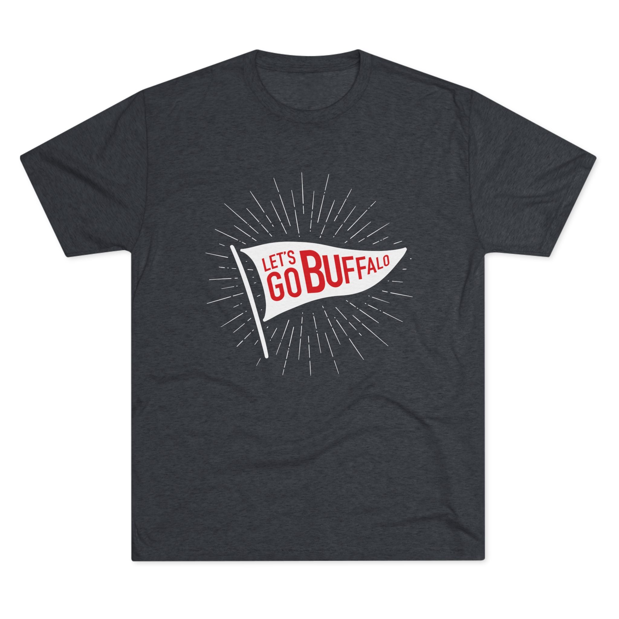 Let's Go Buffalo Flag Tri-Blend Crew