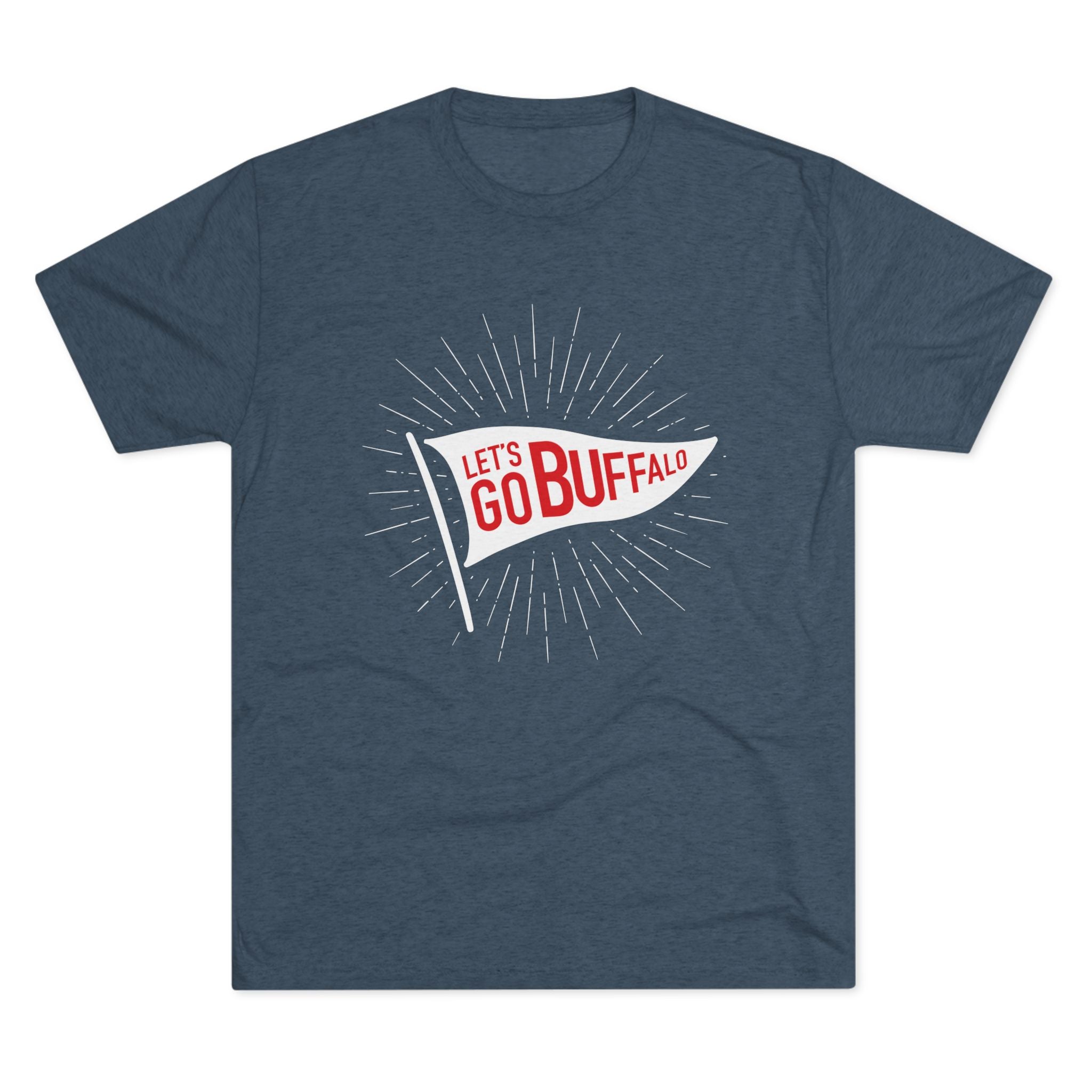 Let's Go Buffalo Flag Tri-Blend Crew