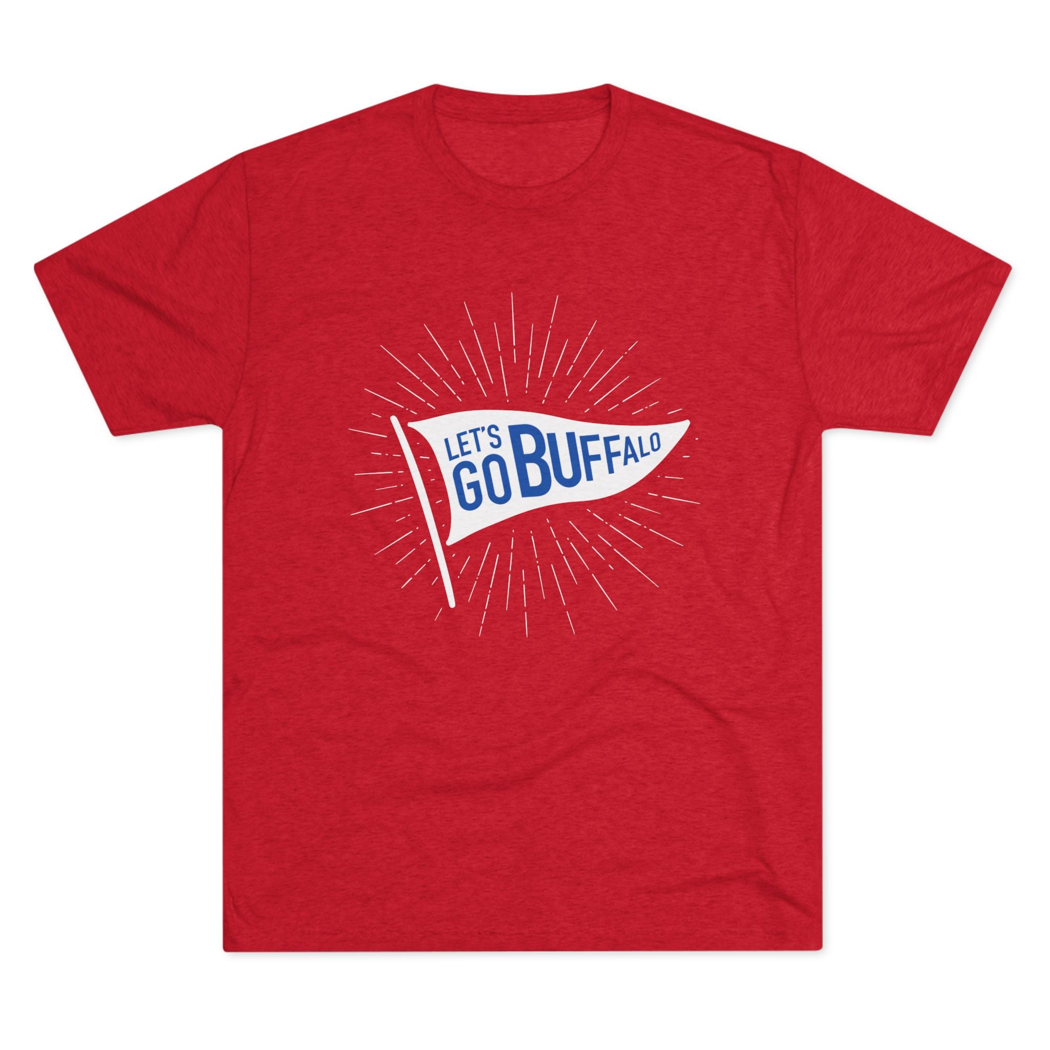 Let's Go Buffalo Flag Tri-Blend Crew