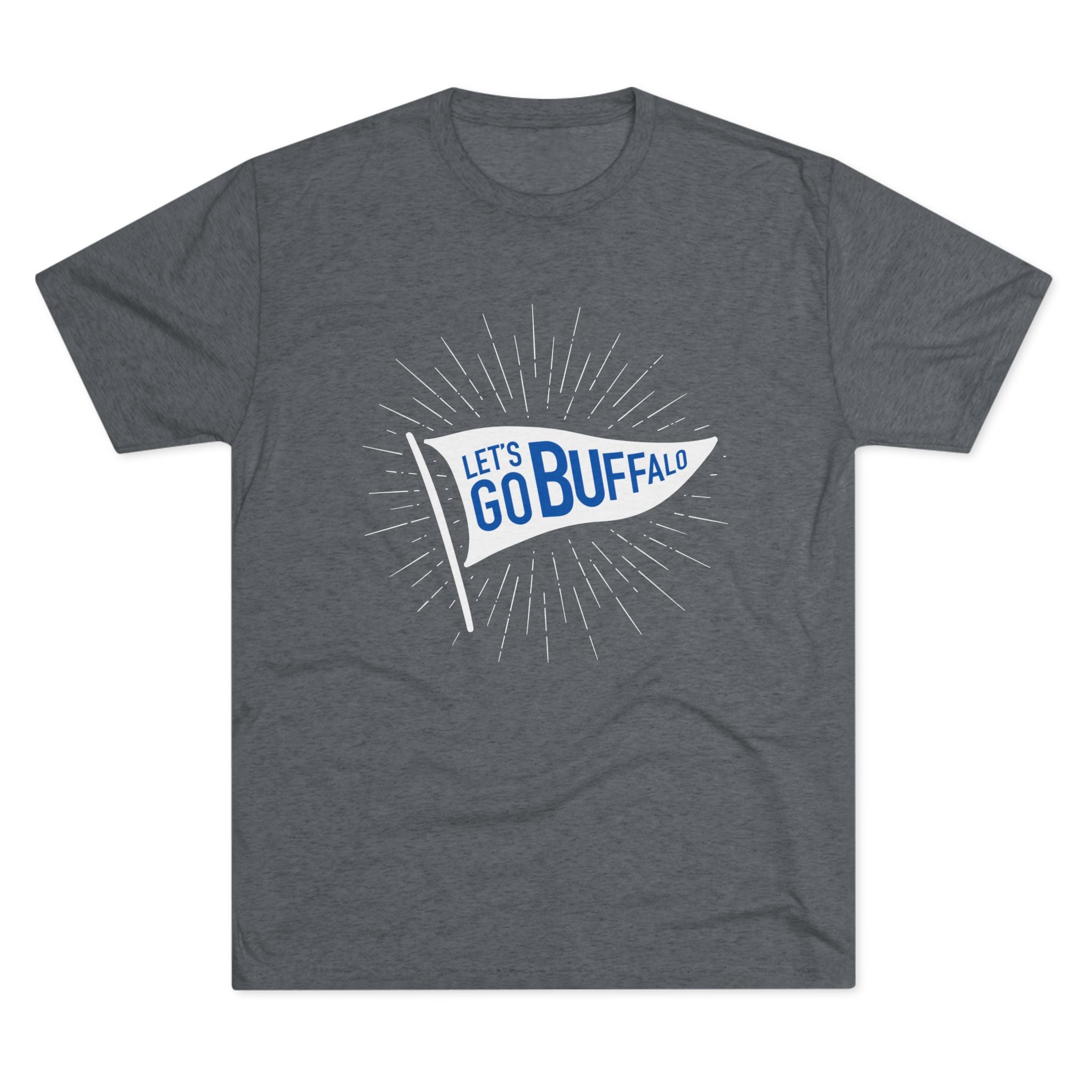 Let's Go Buffalo Flag Tri-Blend Crew
